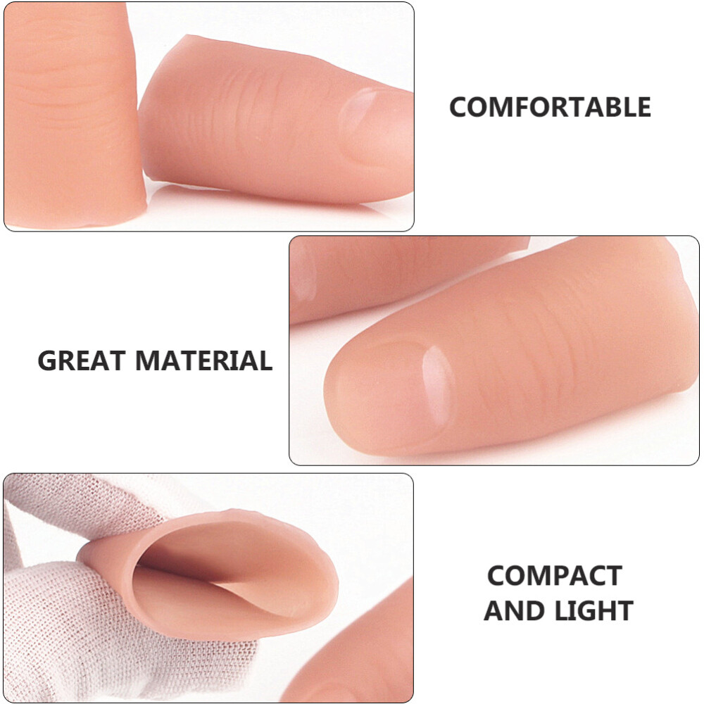 10Pcs False Finger Support Fingertip Protector Fake Finger Toy Trick Finger