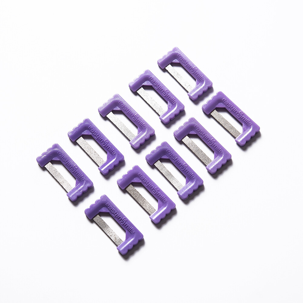 10Pcs Dental Interproximal Enamel Reduction Orthodontic IPR Strip Double Sided