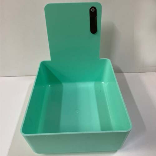 Light Green Dental Lab Pan w/ Stainless Steel Clip 12pk 7″ x 5¾» x 2½» Made USA