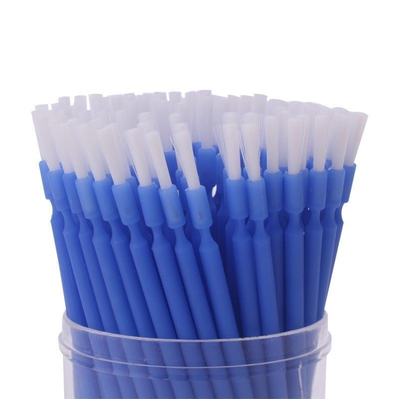 100 Pcs/Pack Dental Disposable Single Gingival Brushs Micro Applicator Blue/Pink