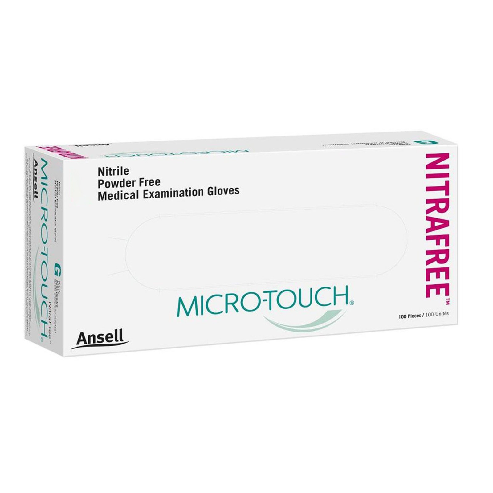 Micro-Touch® NitraFree™ Nitrile Exam Glove, Medium, Pink-Box of 1