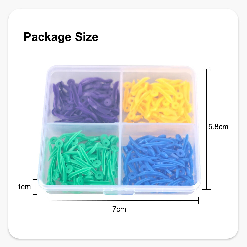 New Disposable Plastic Wave Shape Dental Wedges Teeth Wedge Tooth Gap 200Pcs/Box