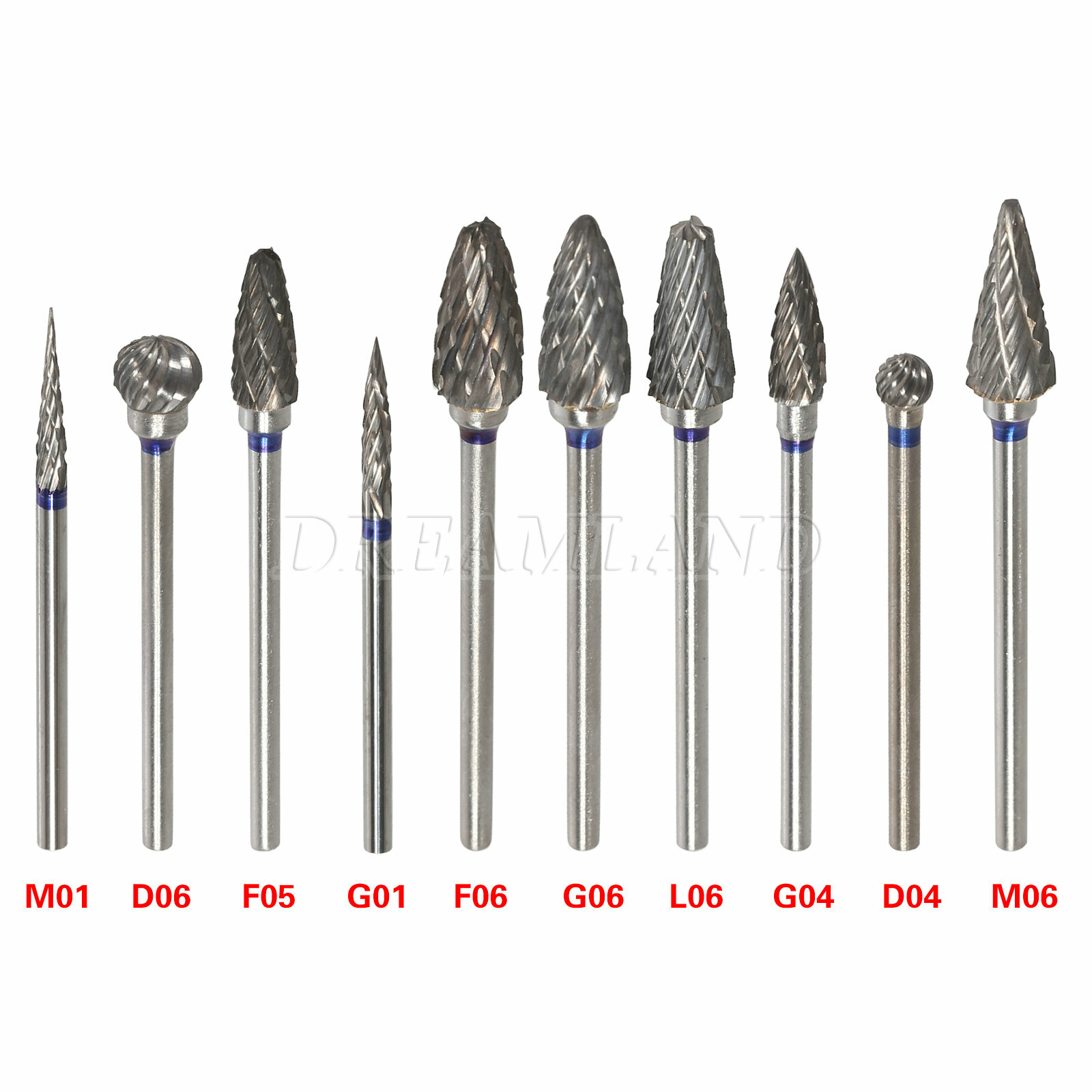 Dent for Marathon N7 Micromotor /35,000 RPM Handpiece /10* Polishing Burs Kit