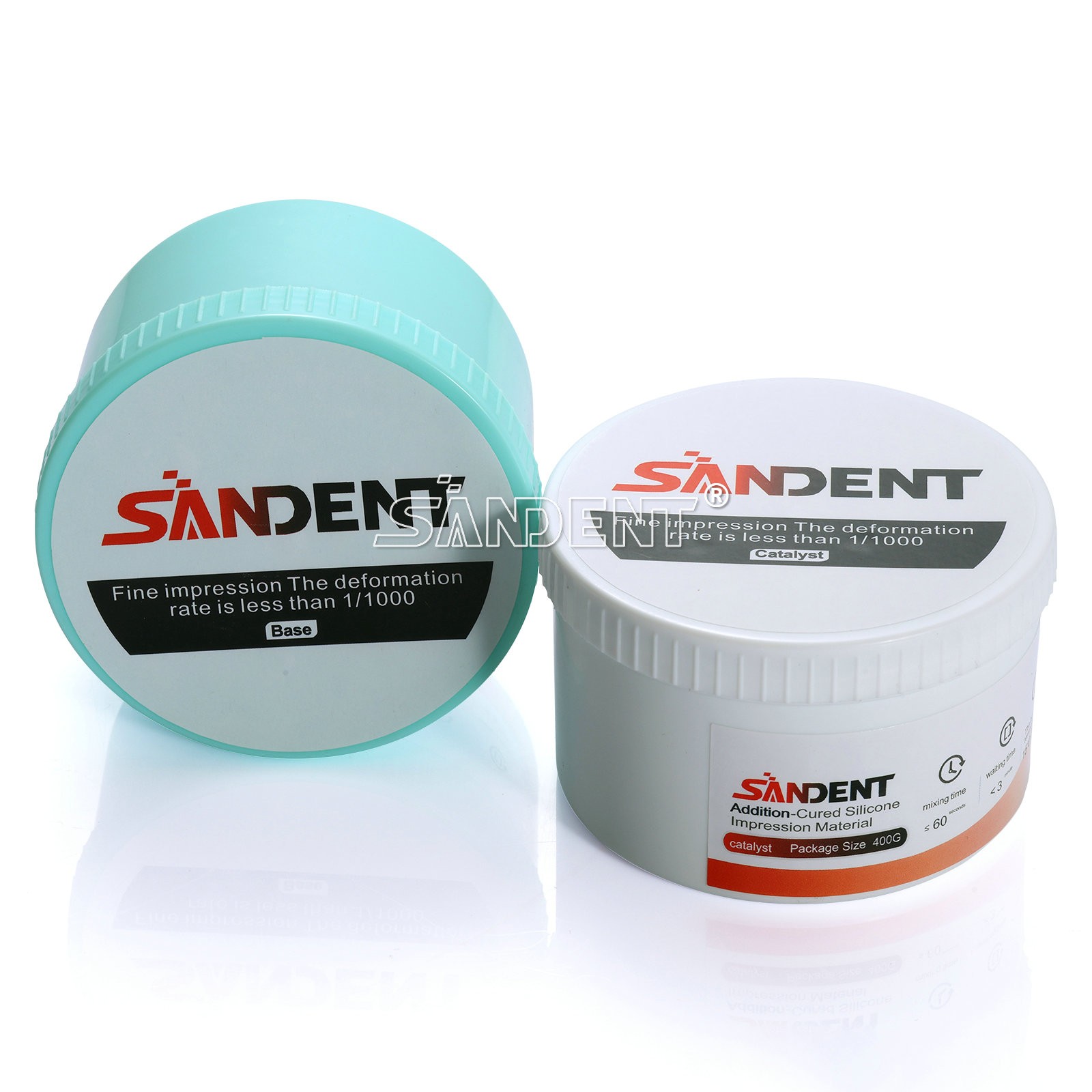 Dental Soft Putty Impression Material (400 g Base + Catalyst) Regular Set