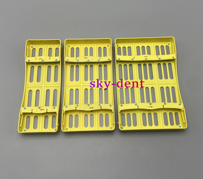 Plastic Dental Autoclave Sterilization Cassette Rack Box Tray For 5 Instruments