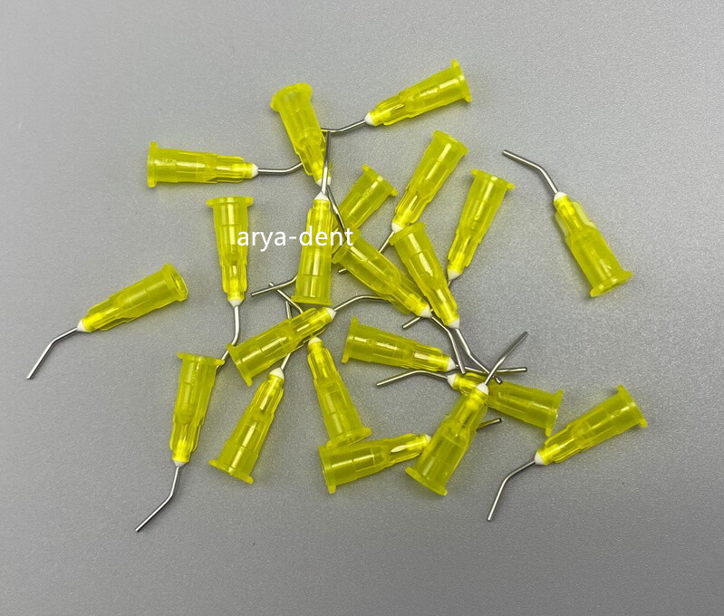 Dental Acid Etch Flow Prebent Needle tip for Irrigation Dispensing Syringe Tips