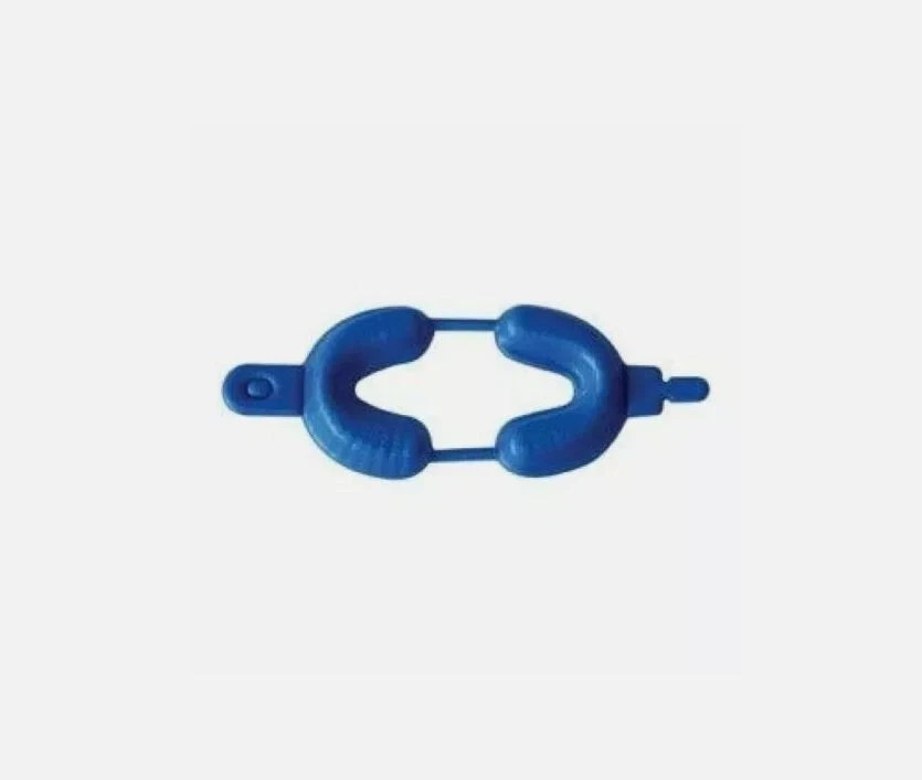Fluoride Trays Safe-Dent Large Hinged Dual Arch 100/Pk Blue Foam Easy Lock
