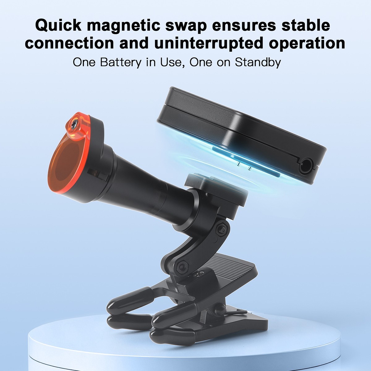 Dental 5W Wireless Loupe Light LED Headlight Clip-On for magnifying loupes