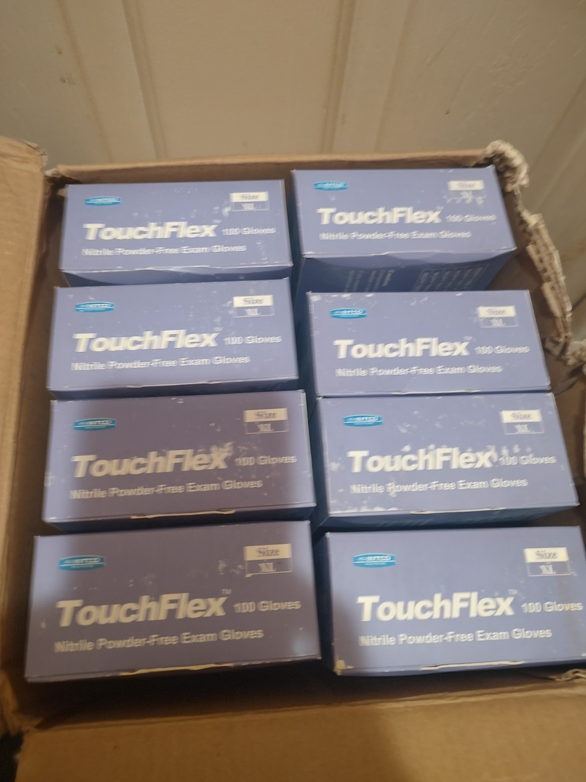 Intco Touch flex Nitrile Exam Gloves Powder Free 1000 Gloves Extra Large Full…