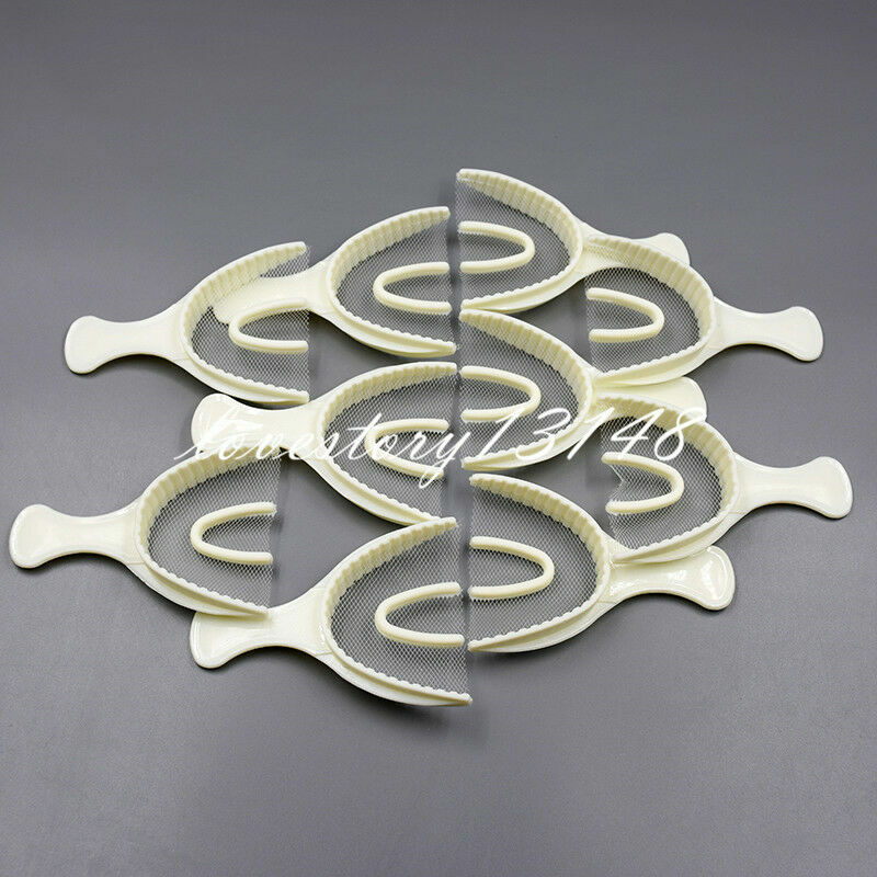 Dental 100Pcs Large Full Arch Disposable Bite Registration Tray Impression Trays