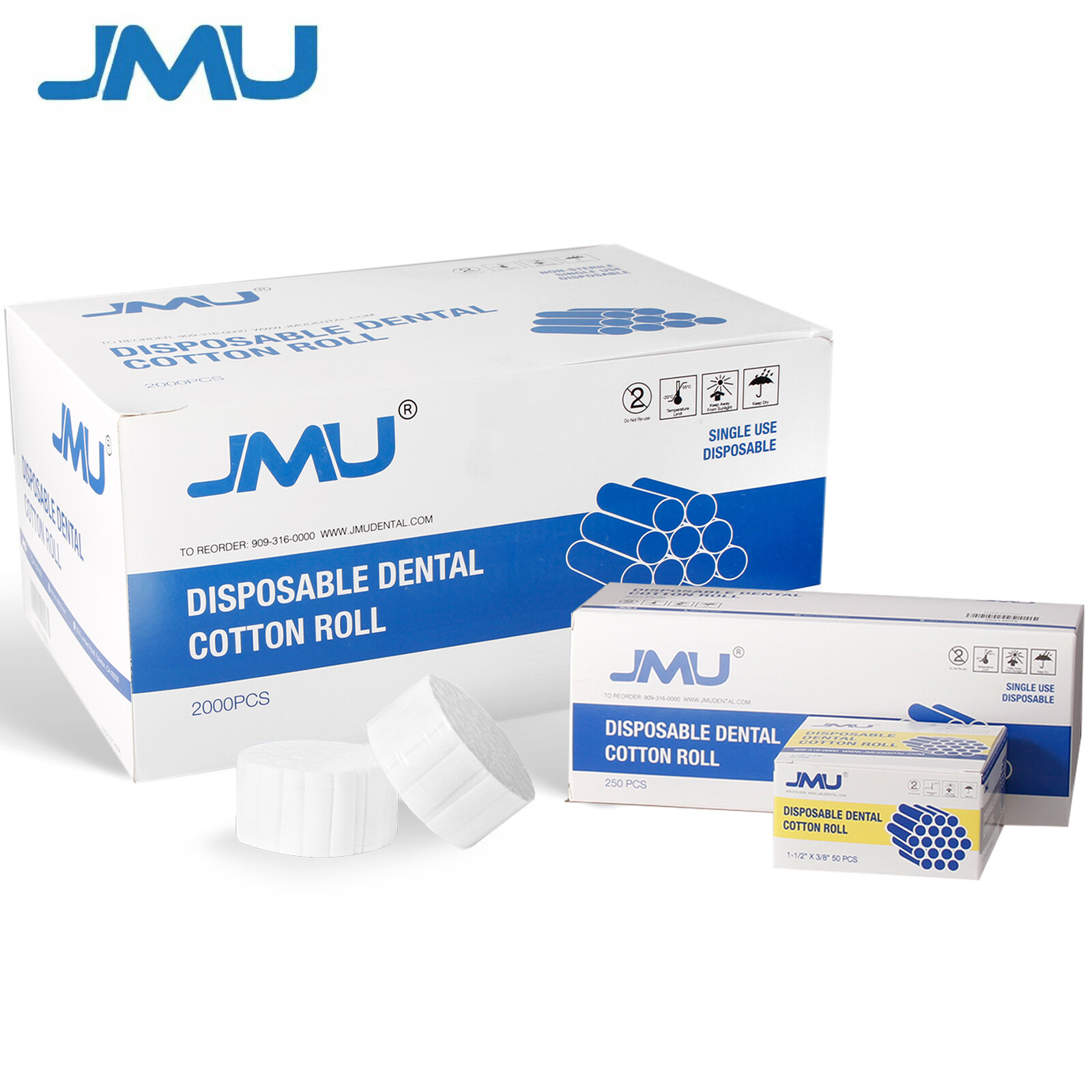 Disposable Cotton Rolls, Nosebleed Plugs 1.5″ x 3/8″ High Absorbent Non-Sterile