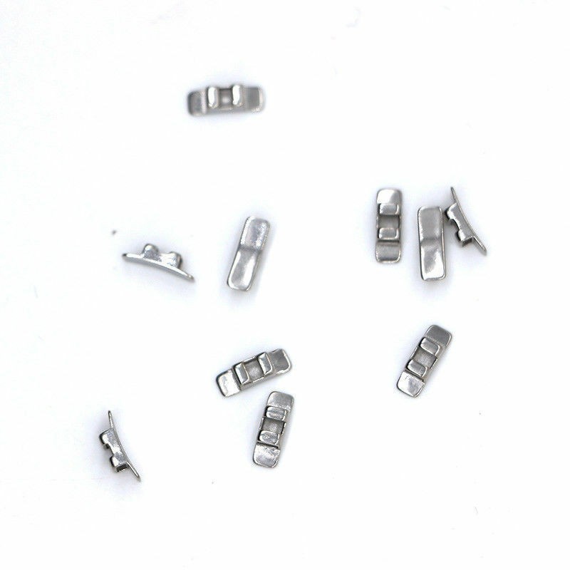 10 Pcs/Pack Dental Ortho Stainless Steel Lingual Sheath Left / Right/ No Hook