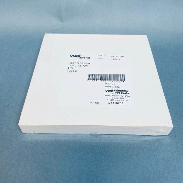 VWR Filter Paper Qualitative 413 18.5 cm Pack of 100 Papers