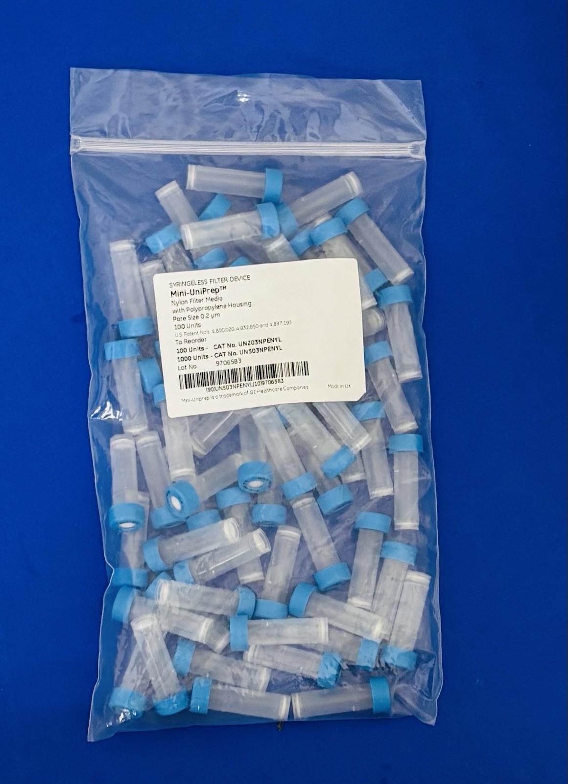 Cytiva Whatman UN203NPUNYL Mini-UniPrep 0.2µm Nylon Membrane Syringeless Filter