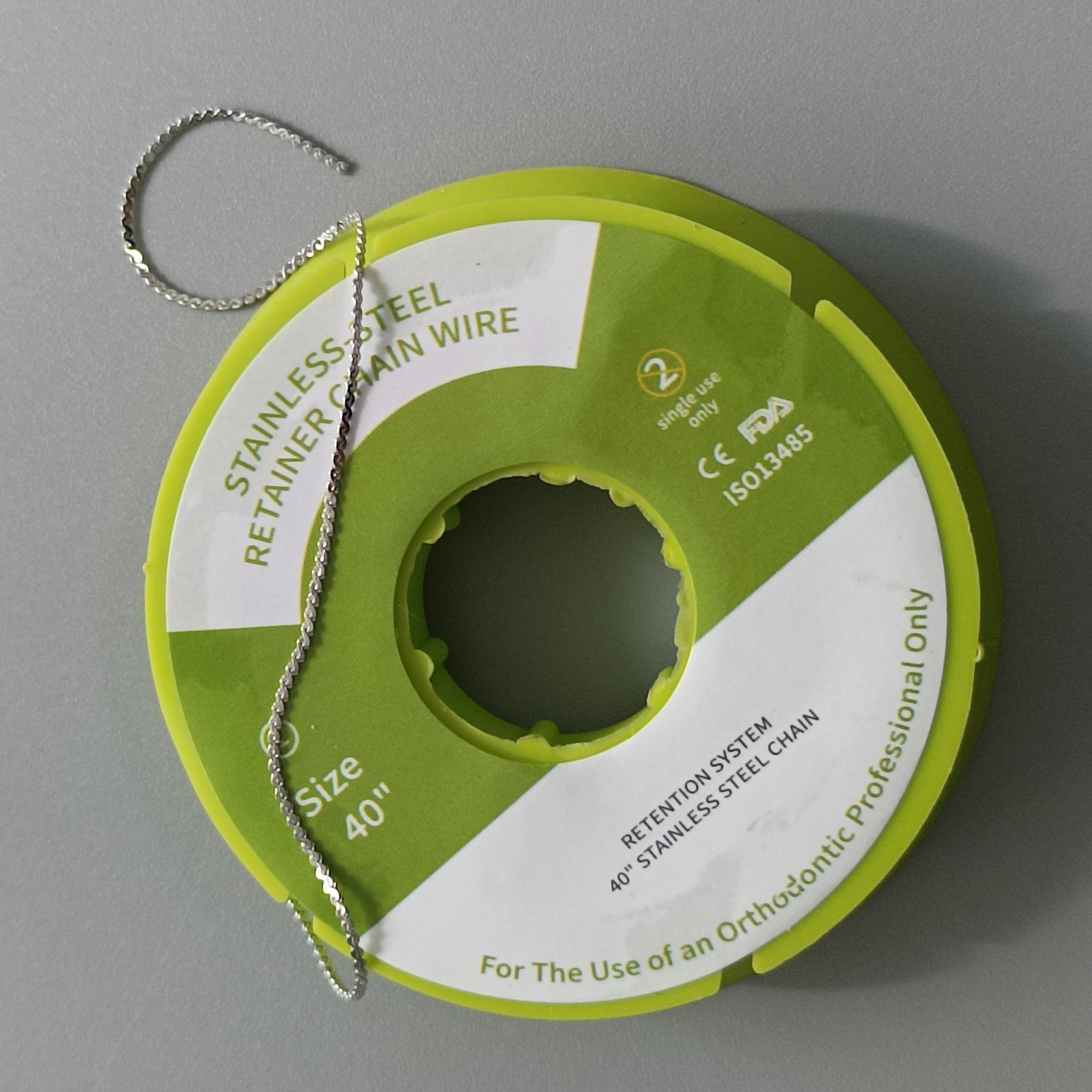 Dental Orthodontic Lingual Retainer Wire Stainless Steel Retention Wires Size40″