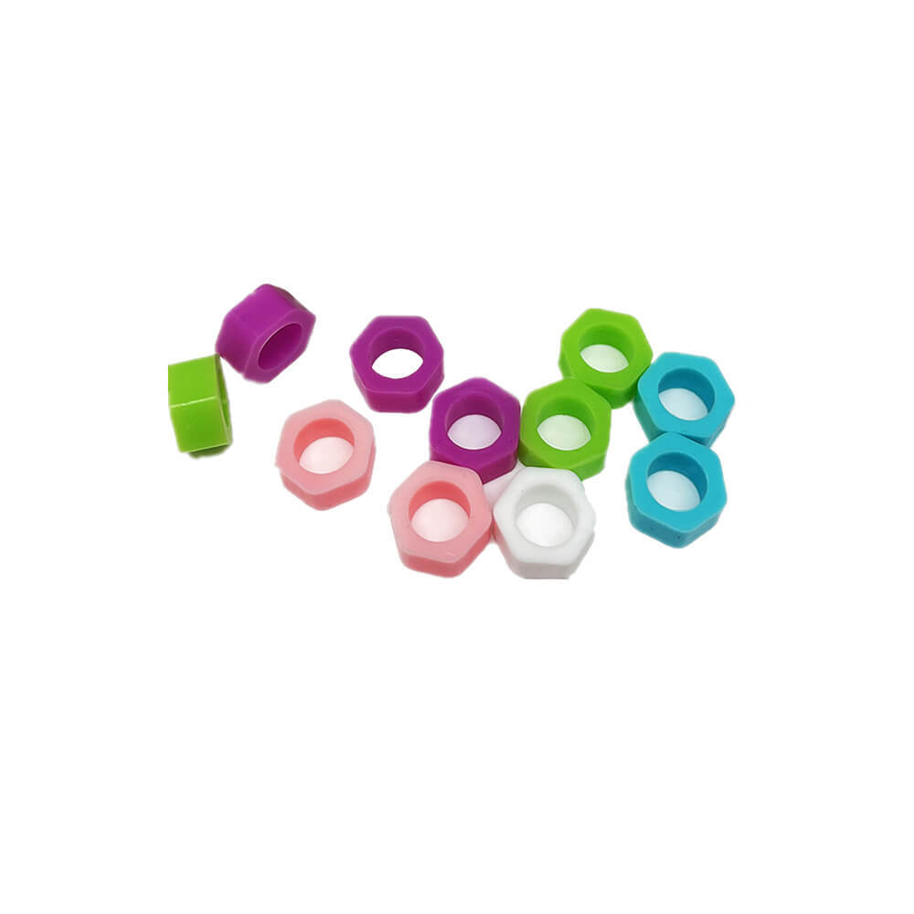 1 Box 100Pcs Dental Instrument Code Ring Plain Small Size Mixed Color