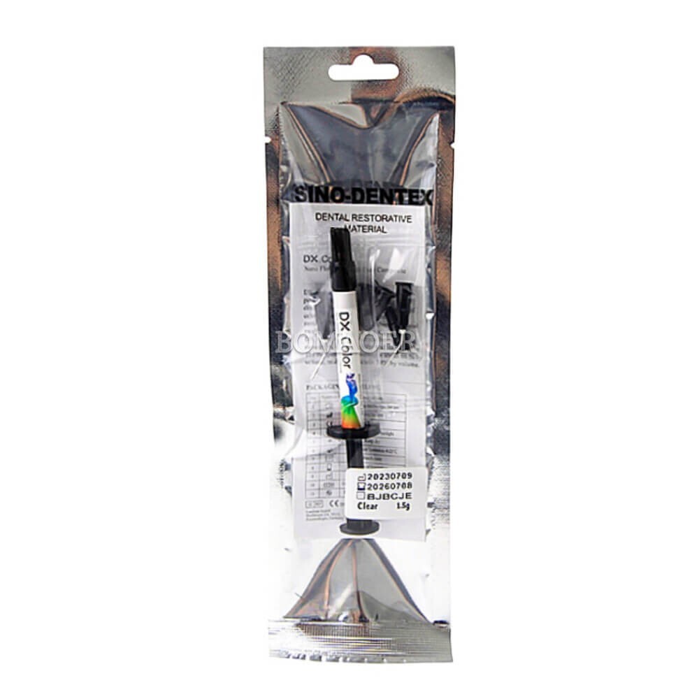 Dental Light Curing Flowable-Color Composite Resin 8-Color optional 1.5g/Syringe