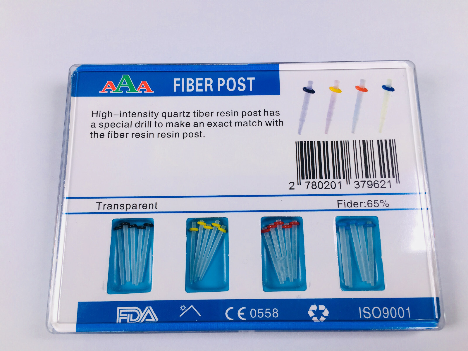 Dental AAA Fiber Post Resin Straight Quartz 65% Fibre Drills 1.1 1.3 1.6 1.9mm