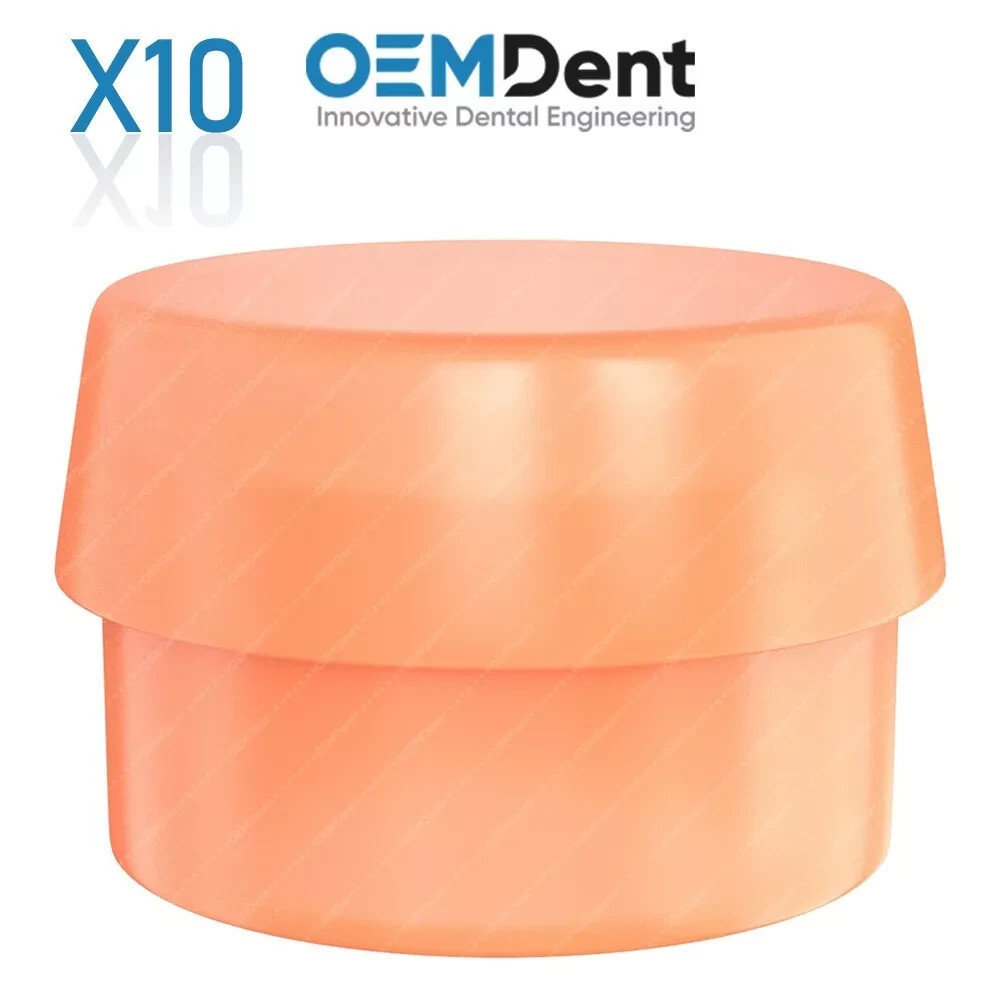 x10 Soft Silicone Cap For Ball Attachment Dental Fixture Prosthetic