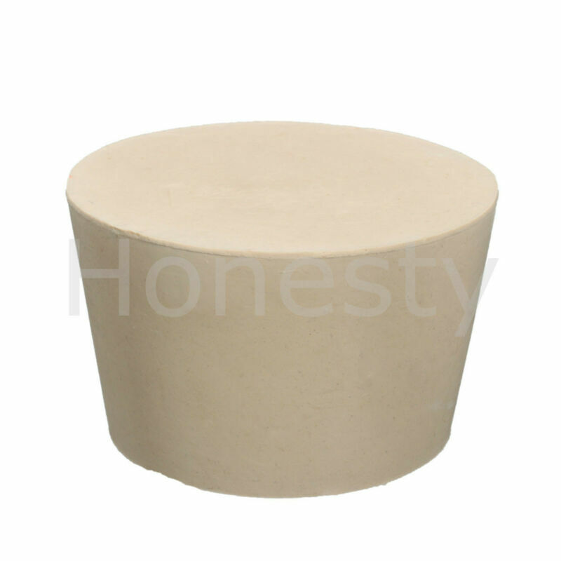 Rubber Stopper Bungs Laboratory Solid Hole Stop Push-In Sealing Plug 15 Size