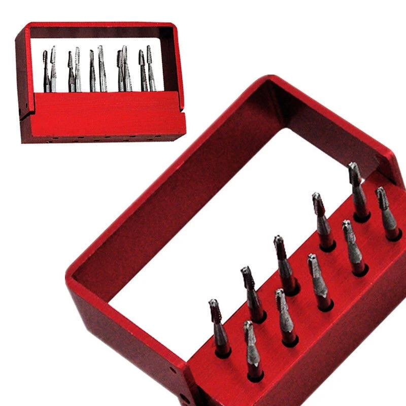 10 Pcs/Box Dental High Speed Tungsten Steel Carbide Handpiece FG-1957 Instrument