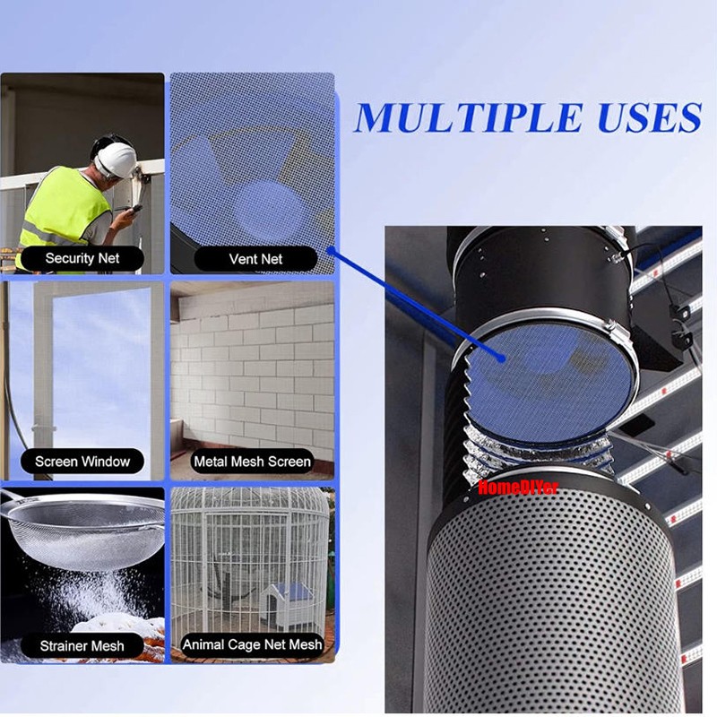 Stainless Steel Woven Wire Mesh (filter grading sheet) Metal Silk to Heavy Gauze