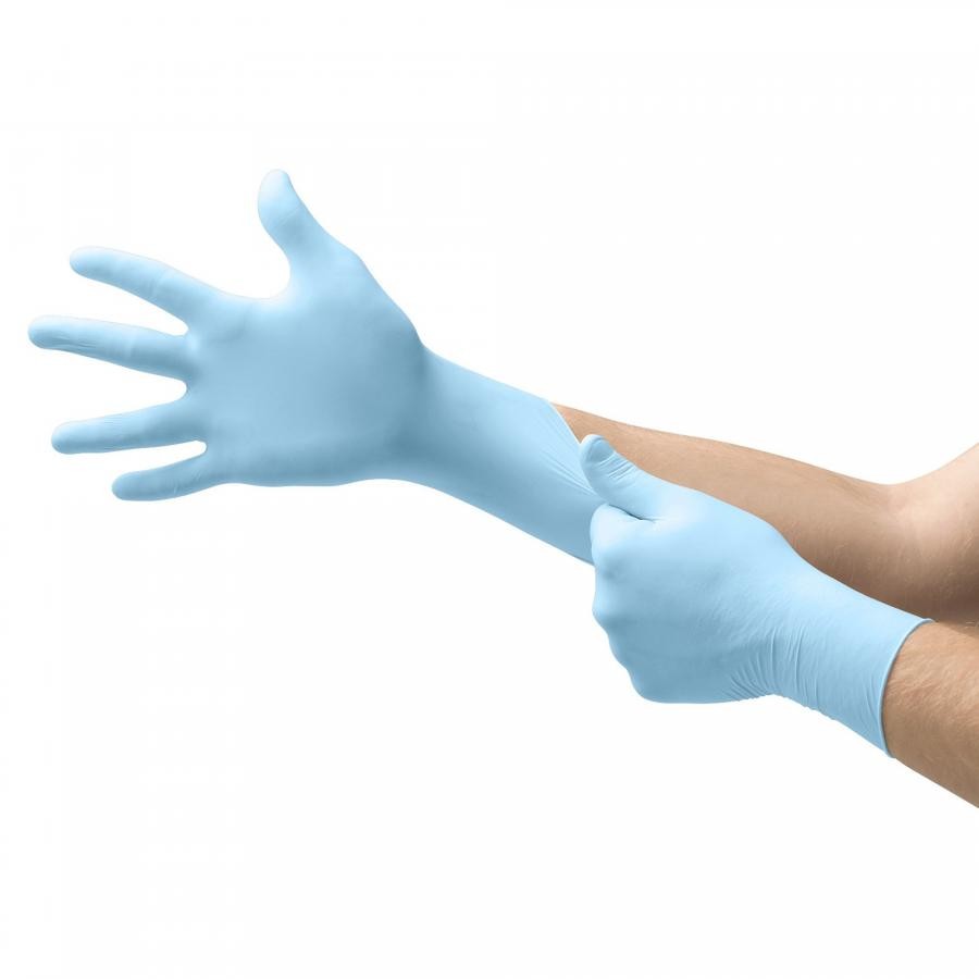 Microflex Xceed Nitrile Glove Small Blue 9.3″ NonSterile Ambidextrous, 250 Count