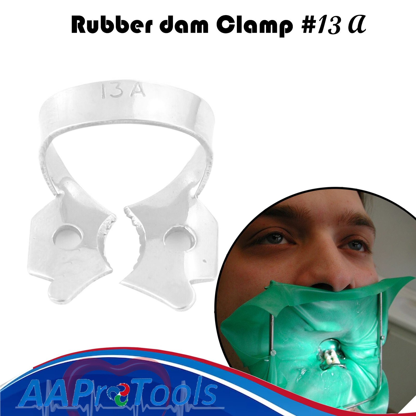 AA Pro: 3pc New UNI Endodontic Rubber Dam Clamp #13A Surgical Dental Instruments