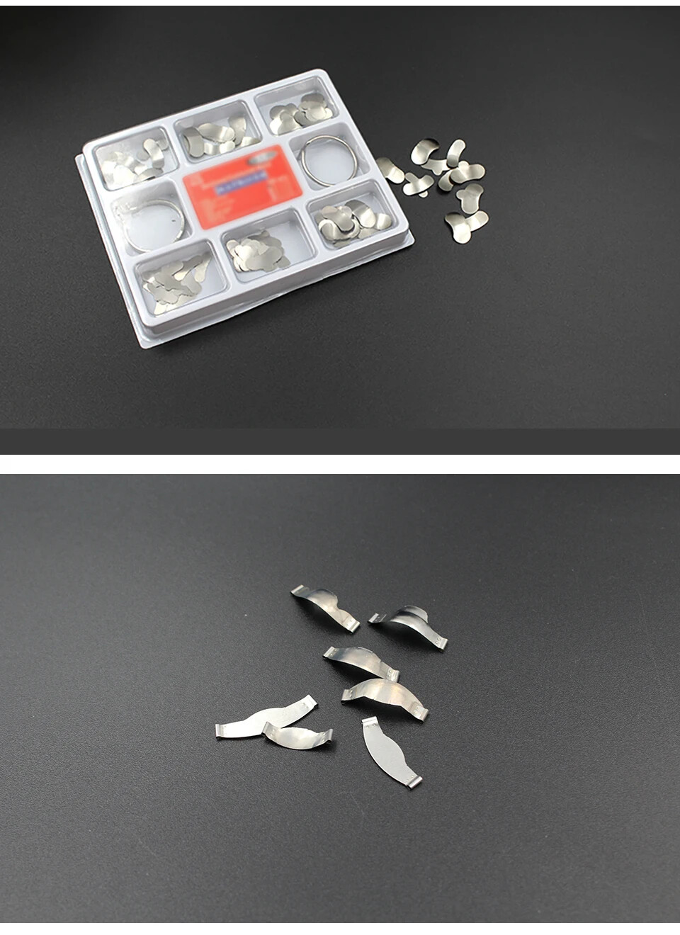 100pcs TOR VM Dental Matrix Bands Sectional Contoured Matrices Wedges No1.398 US