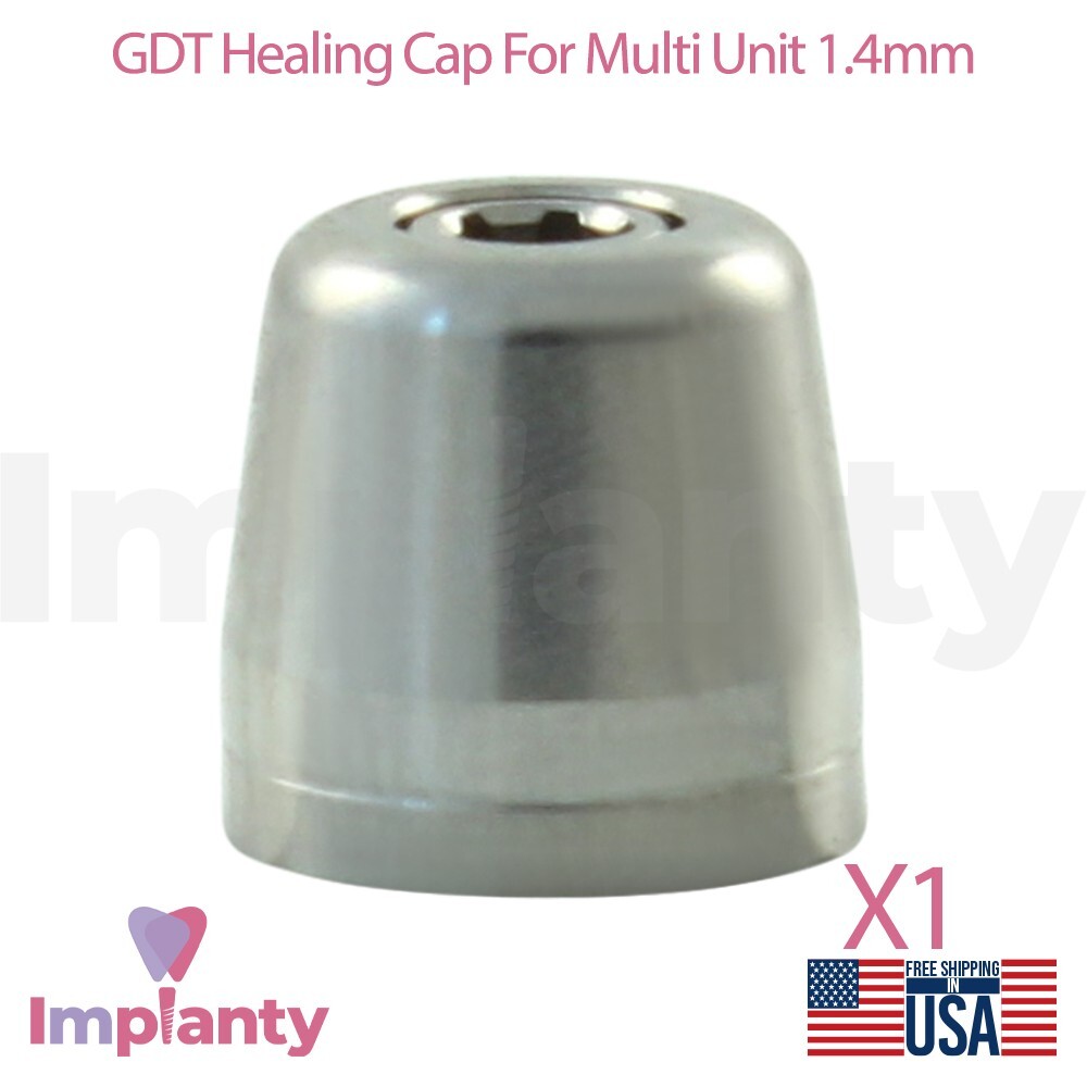 1x GDT Healing Cap For Multi Unit 1.4mm Titanium Dental Prosthetic Ø5.0mm Lab
