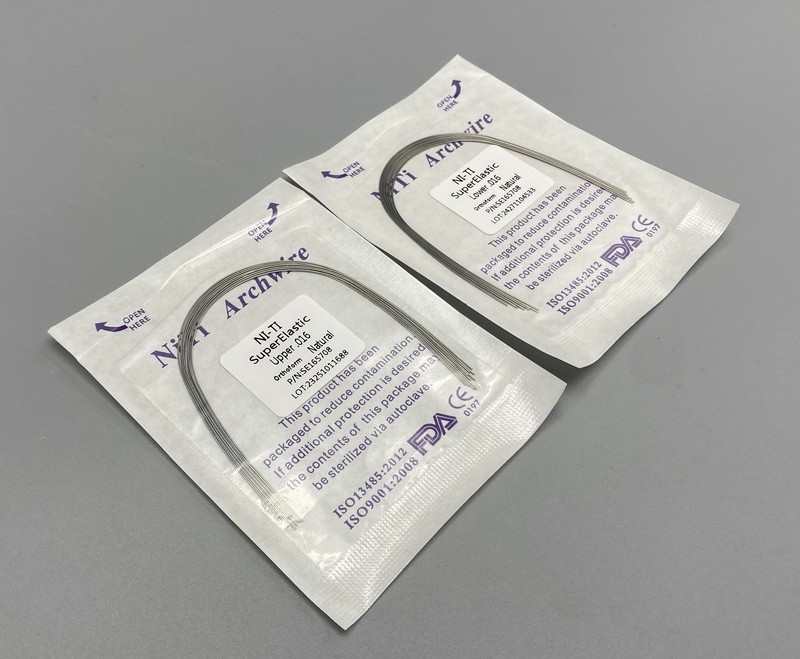Dental Orthodontic Arch Wire Super Elastic NITI Natural Form Round Rectangular