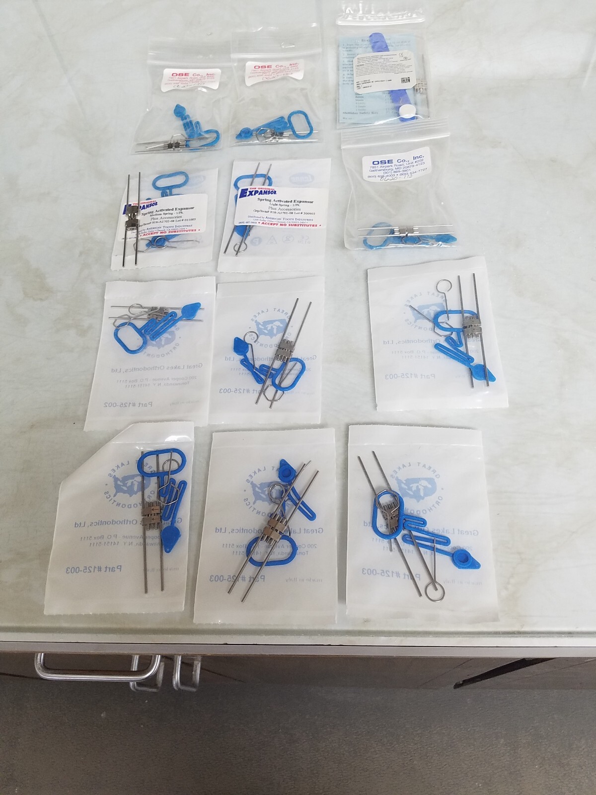 Ortho Expanders and Misc Orthodontic supplies