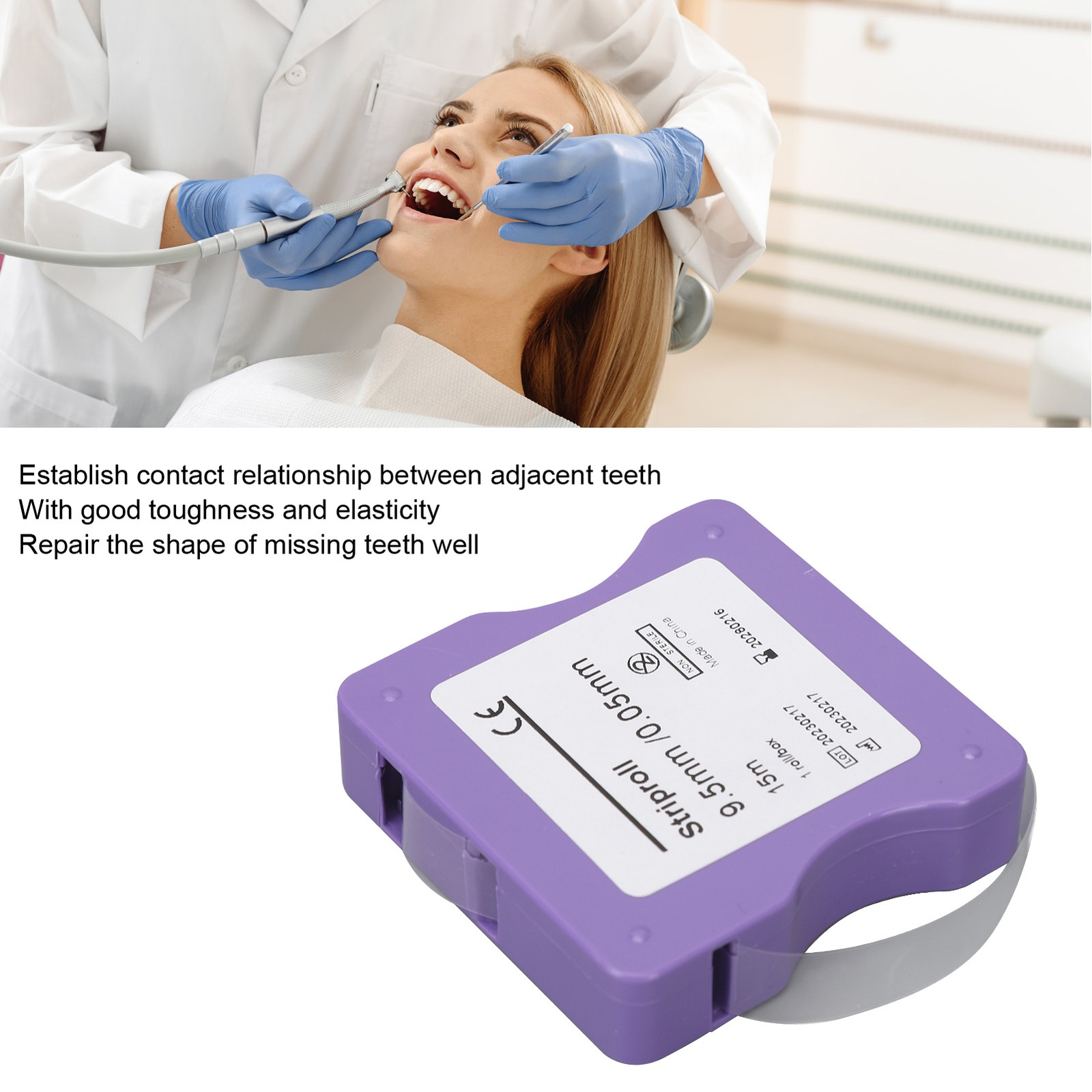 Dental Clear Bands Polyester High Elasticity Restore Contact Point Fi FFG