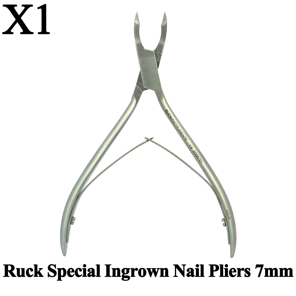 Ruck Special Ingrown Nail Pliers 7mm Professional Manicure Pedicure Cutter Tools