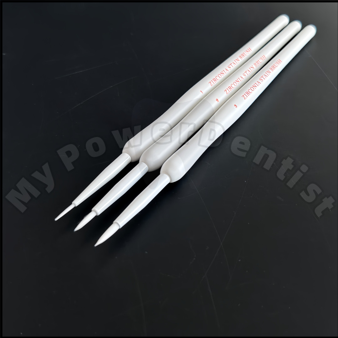 Zirconia Stain Brush Synthetic Hair Dental White Staining Brushes Pens MPF Style