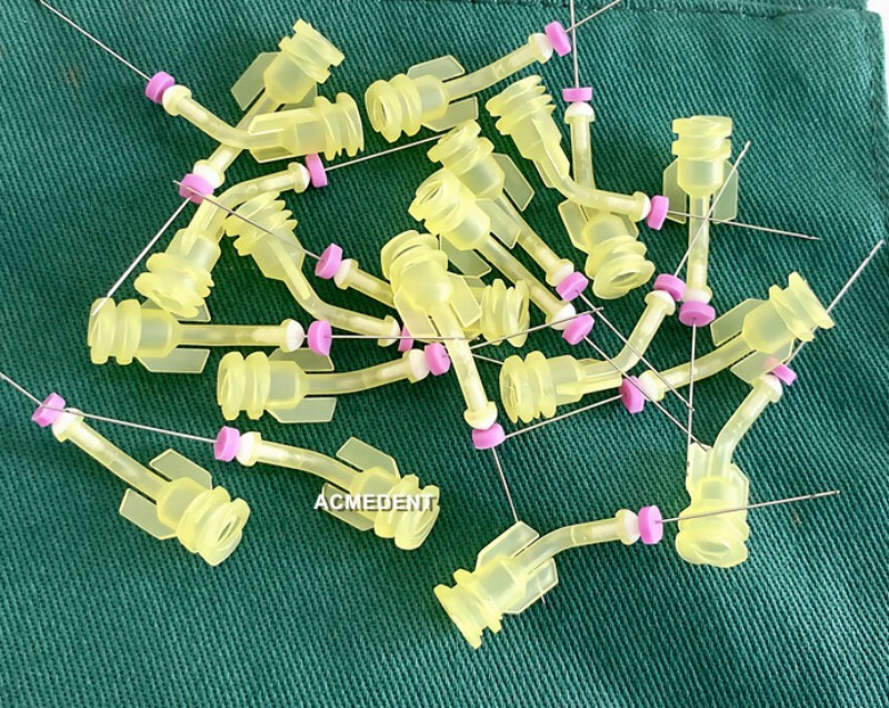 20Pcs Dental Irrigation Tips Endo Irrigator Delivery Tip Root Flushing UDG 2Hole