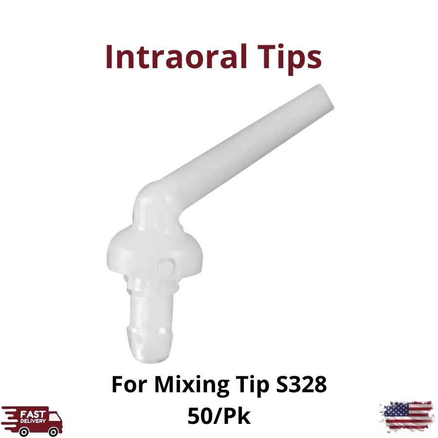 50/Bag White Intra-Oral Tips S328 Mixing HyperFIL Absolute Dentin 10ml Cartridge