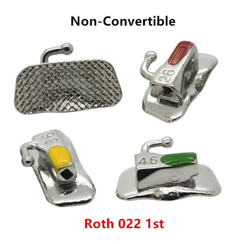 Dental Orthodontic Buccal Tubes Roth 022 1st/2nd Molar Bracket Brace Arch Wire