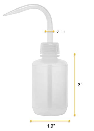 Wash Bottle, 125ml – Low Density Polyethylene – Translucent, Unbreakable – Sc…