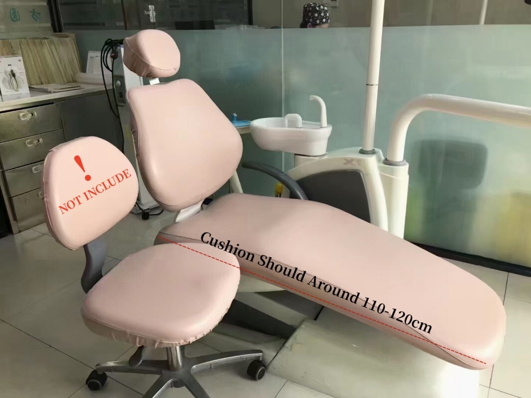 Dental Unit Chair Cover Sleeves Dentist Stool Protector PU Cushion Sleeve Khaqi
