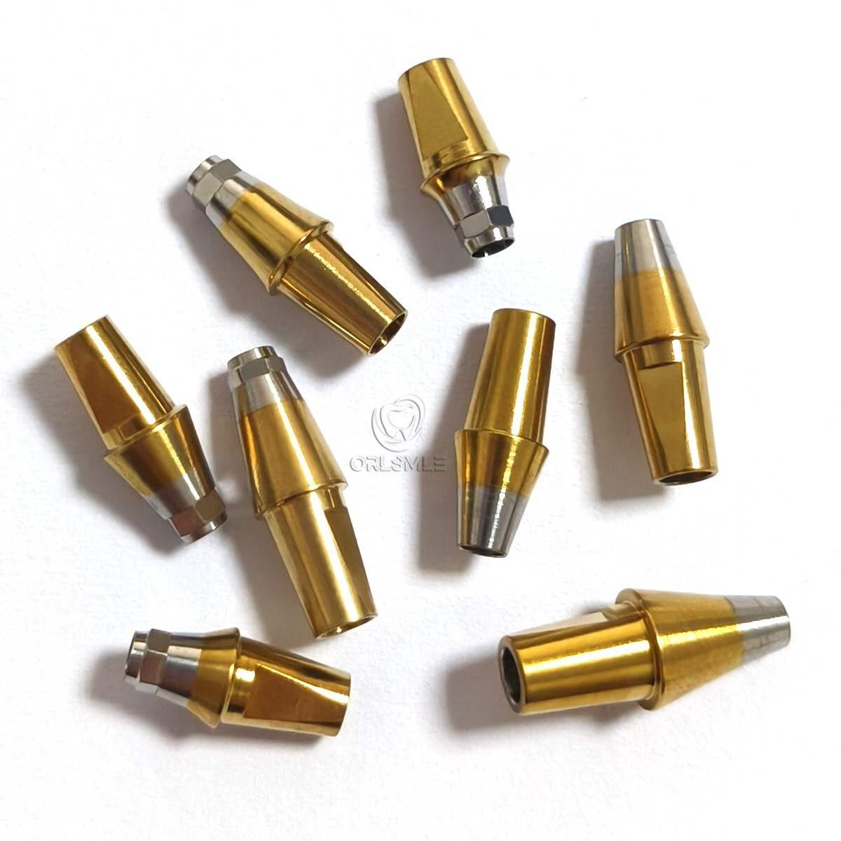 Titanium Straight Abutment compatible with Den-tium superline Hex/Non-hex