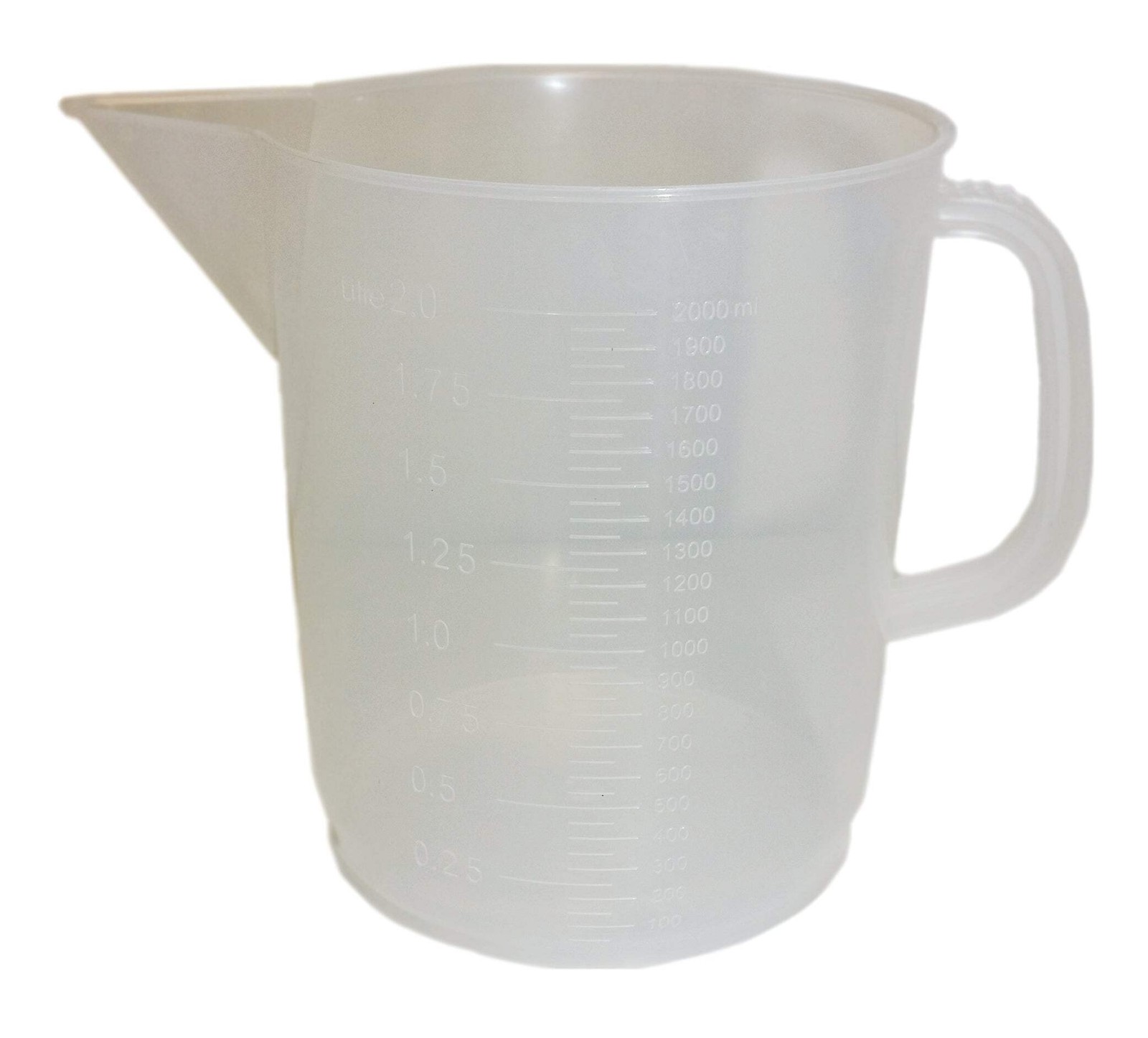 Beaker, Jug, Polypropylene, 2000ml, Case of 12