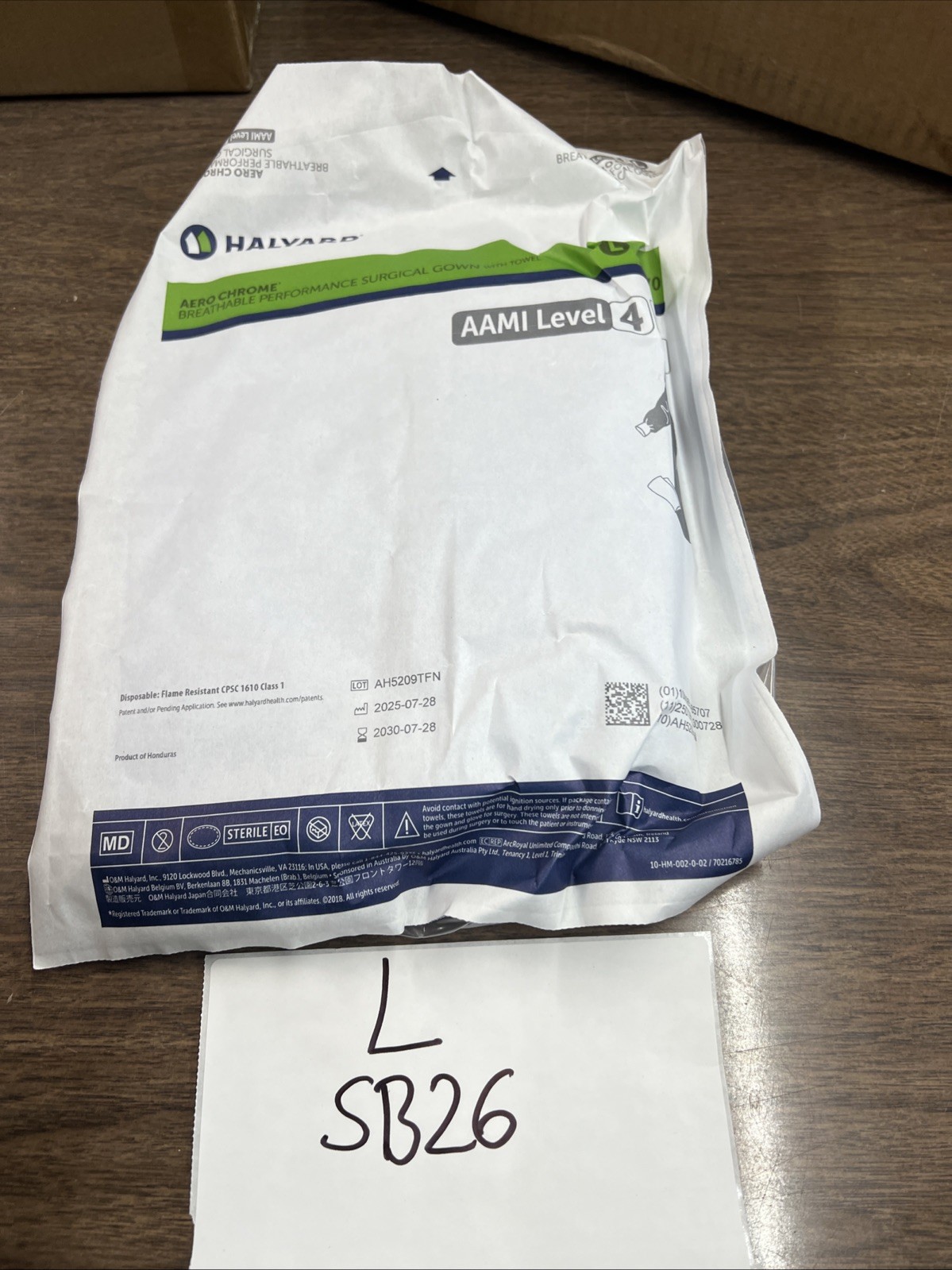 Surgical Gown Hayyard AERO BLUE 48570 Large NEW SEALED