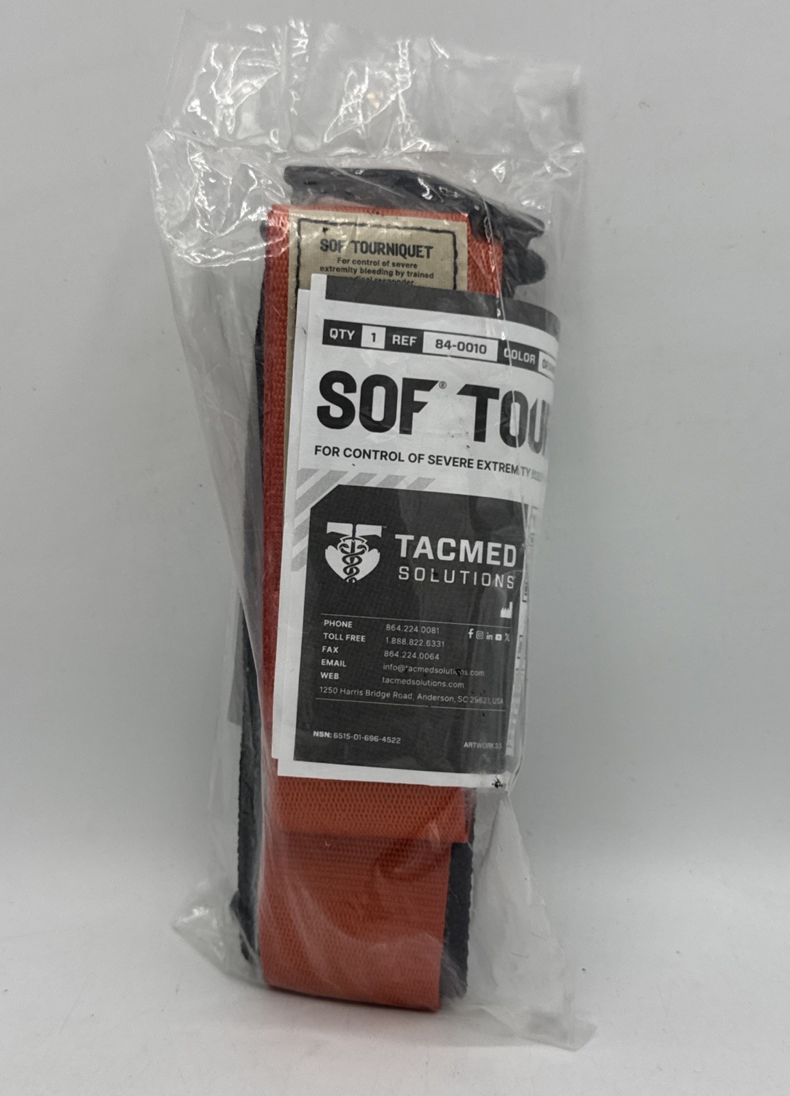 SOF Tourniquet (Generation 5) – Military-Grade for Severe Orange