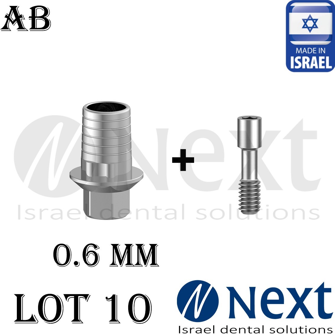 Lotx10 Internal Hex T Base 2.42 AB Implants compatible 0.6 mm