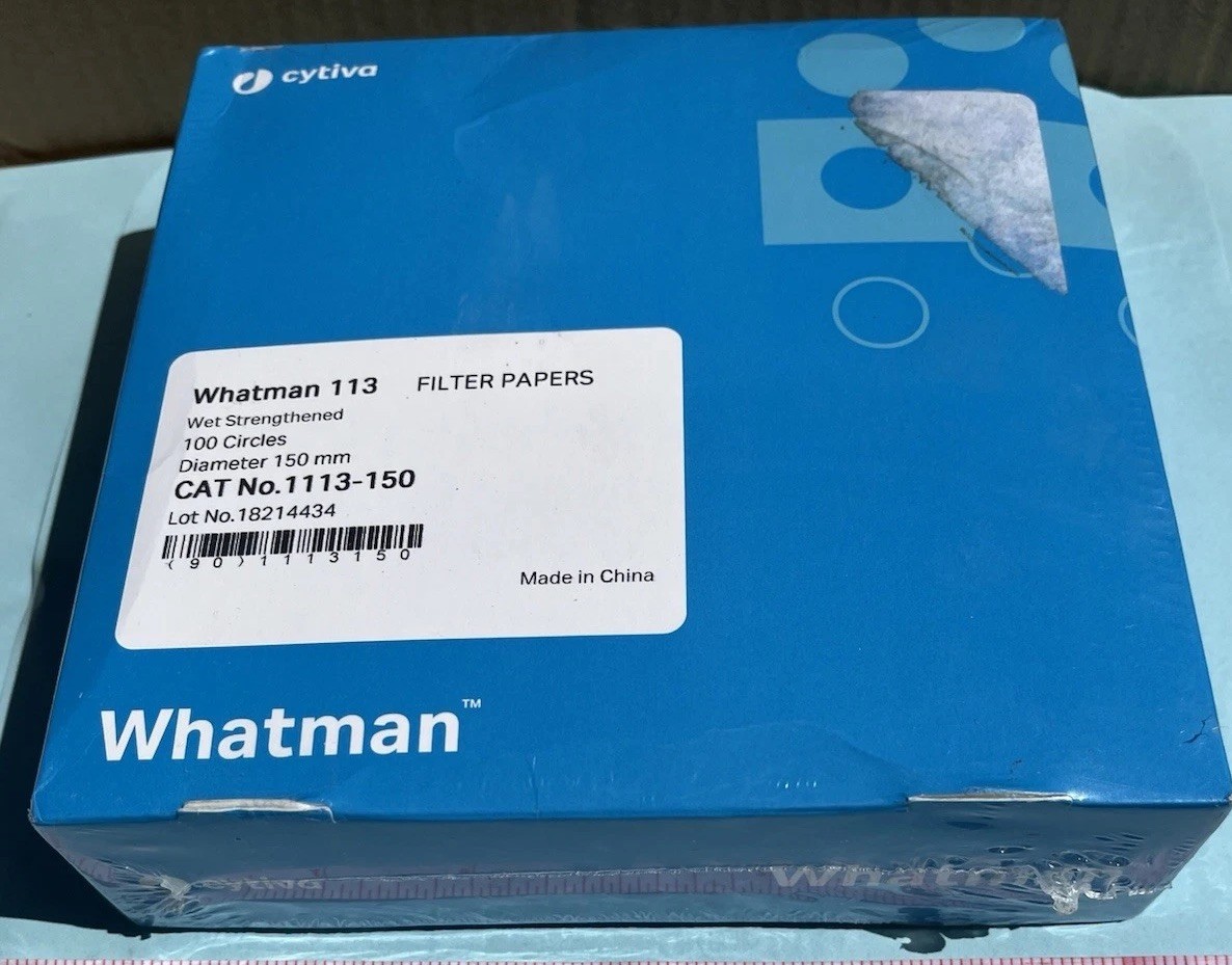 2 Boxes) Whatman Grade 113, 150mm Qualitative Filter Paper Wet-Strengthened