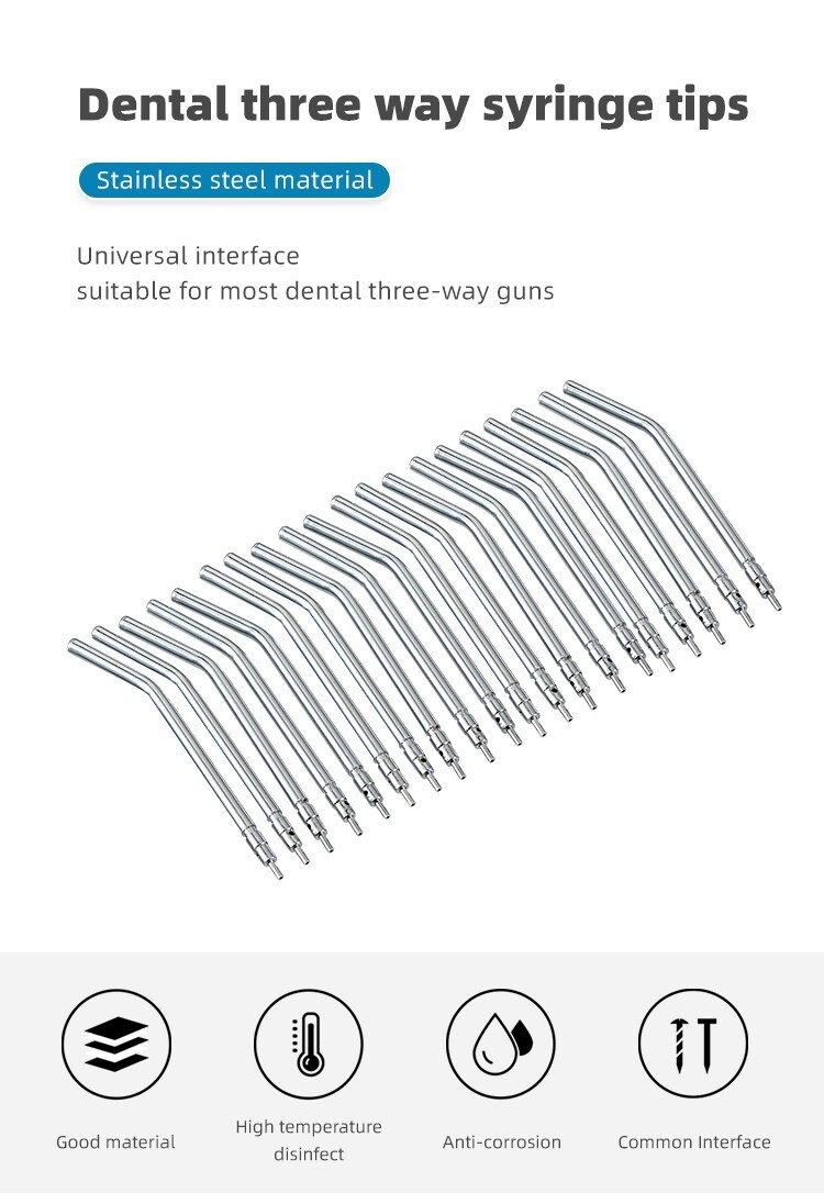 Dental Nozzles Tips for 3-Way Dental Air Water Triple Syringe Dental Equipment