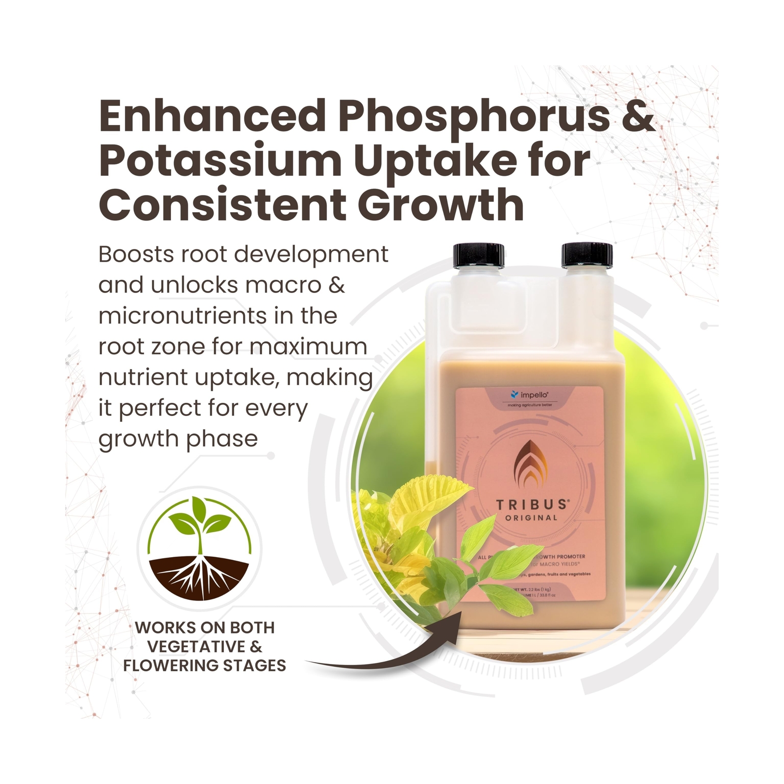 Tribus Organic Microbial Inoculant – Root Booster for Plants, Increases Pl