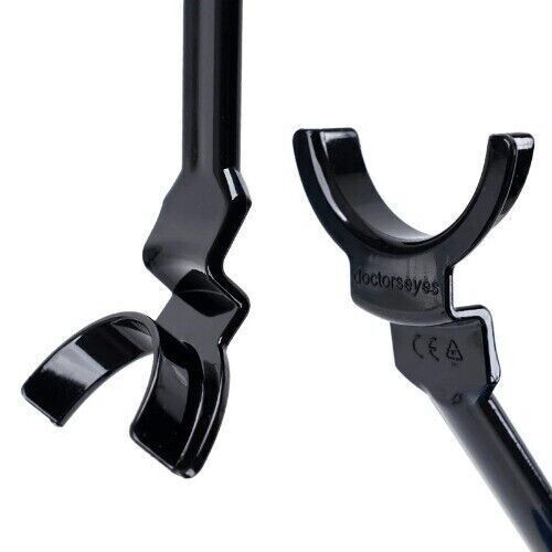 Dental Orthodontic Mouth Opener Lip Expander Upper/Lower Retractor Black 2 Size