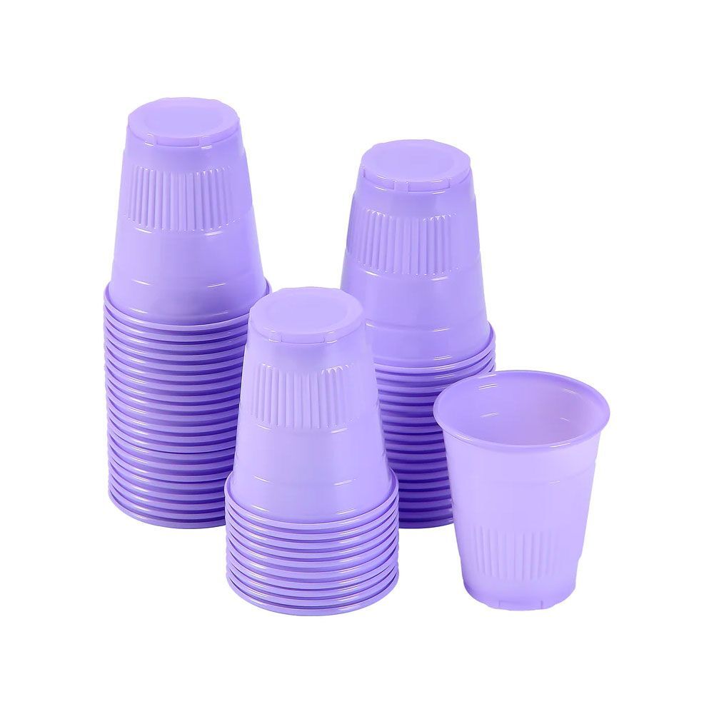 JMU Dental Plastic Disposable Drinking Cup, 5oz, Purple, 1000/Case